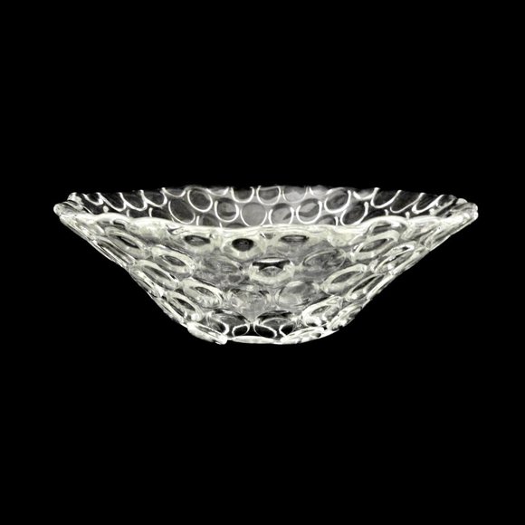 Coin Dot Hobnail Clear Glass Bowl Small - Picture 5 of 6
